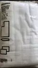 IKEA Fargmara White FULL SHEET SET Flat Fitted Pillowcase 100% Cotton NEW