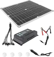 1Set Monocrystalline Silicon Solar Panel Kit for Battery Charger Portable Outdoor Solar Power High Conversion Efficiency Design Durable Solar Cell Board