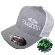 Ford Powerstroke hat ball cap fitted flex fit flexfit stretch diesel OSFA WHITE