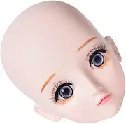 ASAKKURA Eyelash Training Head Mold Lash Mannequin Head Practice Eyelash Practice Device Practice Mannequin Head Face Practice Skin Lash Practice Head Mannequin Head for Makeup Practice