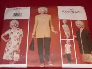 VOGUE WOMAN #1972 - LADIES JACKET-DRESS-TOP-SHORTS & PANTS PATTERN 20-24 FF