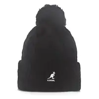 在飛比找momo購物網優惠-【KANGOL】POM POM 毛球頭顱帽(黑色)