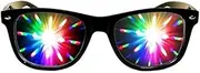 [WantsGin] 3D Diffraction Glasses, Cool Rave Glasses, Perfect for Valentines Day Accessories, Rave Party, Wedding Party, Musical Evening, Fireworks Shows