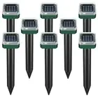 8 Pack Solar Powered Snake Repellent Solar Snake Repellent for Outdoors U1W6