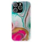 Designer Case For Apple iPhone (16,15,14,13,12,11,X,8,7),Colorful Marble Print