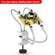 Helping Hands Soldering Third Hand PCB Holder Clamp Repair Tool 4 Flexable Arms