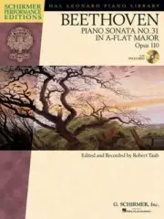 Beethoven Piano Sonata No. 31 In A Flat Major Opus 110 - Piano Book - With CD