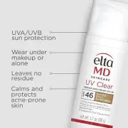 EltaMD UV Clear Tinted Face Sunscreen SPF 46 Oil Free Dermatologist NEW
