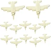 SHINEOFI Metal Aircraft Thumbtack Set Round Push Pins Pattern Versatile Pushpin Travel Map for Home Office