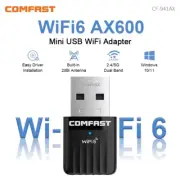 Wifi 6 Adaptador USB AX600 Wi Fi Adapter 802.11Ax Driver Free 5Ghz+2.4Ghz Wirele