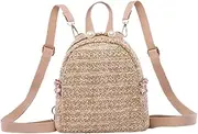 [SAFIGLE] 1Pc Mini Pearl Weaving Backpack for Women Outdoor Leisure Travel Backpack Deep Stylish Backpack for Casual Use