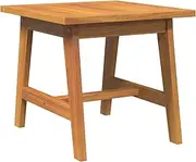 vidaXL Solid Acacia Wood Square Side Table - 45x45 cm Indoor/Outdoor End Table with Oiled Finish - Versatile for Balcony, Garden, Patio, Living Room