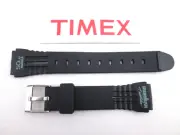 Timex Ironman Triathlon 15mm black rubber watch band green imprints TX782241