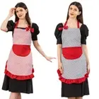 Fashion Bowknot Aprons Chefs Apron Waitress Apron Adjustable Chefs Apron for
