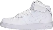 [Nike] Boys Air Force 1 Mid '06 Shoes, White/White, 36 EU (4 AU)