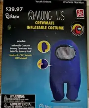 TOIKIDO AMONG US CREWMATE INFLATABLE COSTUME YOUTH UNISEX NEW IN BOX FAST SHIP