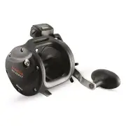 Magda Star Drag Levelwind Line Counter Reel Size 15 Black