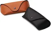 [Teensery] 2 Pcs Glasses Case Portable Oxford Cloth Sunglasses Case Horizontal Eyeglass Case with Snap Button.