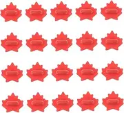 [CORHAD] 100 Pcs Maple Leaf Pin Backs Red Rubber Lapel Pin Safety Backs for Uniform Badge Replacement