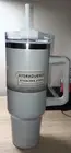 *FREE SHIP* 40oz STAINLESS STEEL TUMBLER - HANDLE + STRAW + BPA FREE