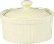 Yogurt Cups Ceramic Ceramic Dish Covered Baking Bowl Porcelain Ramekins Dishes Round Dessert Bowls Cake Bowl Pudding Cup for Soup Salad Ice Cream Cups Sauce Yogurt Cups Small Dish (Color : Yellow)