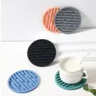 Round Silicone Coasters Non-slip Cup Mats Pad Drinks Table Glasses Home Decor,
