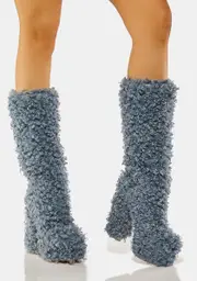 [ZEMETA] Faux Fur Teddy Boots