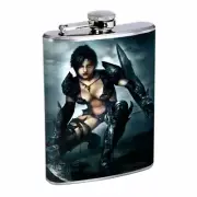 Persian Pin Up Girls D12 Flask 8oz Stainless Steel Hip Drinking Whiskey