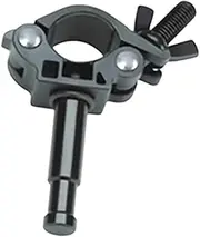 Half Coupler Clamp Metal Clamp on Round Tube for Strobes Flashes Ring Lights Male Stud