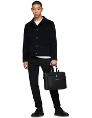 [Tommy Hilfiger] Essential Pique Computer Bag in Black