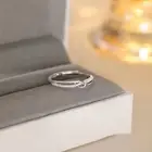 Simple Unique Geometric Shape Ring Shining Star Knot Double Layer Finger Rings