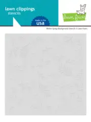 Lawn Fawn Winter Sprigs Background Stencils 3pc