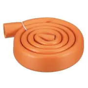 18mm ID x 6mm Thick 3.3ft Pipe Tube Foam Grip Wrap Closed Cell Tubing Orange 1m