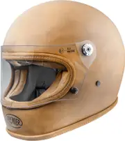 Premier Trophy Platinum Edition BOS, full face helmet , color: Matt-Light Brown , size: S