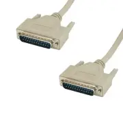100ft DB25 25 Pin Serial Printer Cable Cord 28 AWG Male M/M RS-232 Port PC Modem