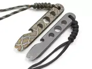 Titanium Pocket Pry Bar Crowbar EDC Bottle Opener Portable Outdoor Multi Tools
