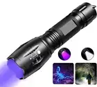 2in 1 UV-Torch ULTRA Violet+White Lights LED Flashlight BLACKLIGHT Zoomable -NEW
