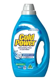 Cold Power Advanced Clean Laundry Liquid Detergent 1L