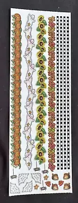 Vtg Penny Black HALLOWEEN Stickers~GHOSTS~Fall Leaves~BORDERS~Spider Webs~NEW