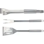 3pc Euro Line Stainless Steel Outdoor Mini BBQ Barbeque/Grill Set Turner/Tongs/Fork