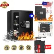 Waterproof Home Safe with Adjustable Shelf & Sensor Light - 2.4 Cub Capacity