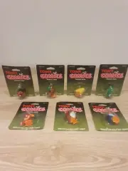 Vintage 1983 Tomy Comics Pocket Pets Bundle x7 • NEW ON CARD • Wind Up Toys