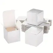 Wedding Favour Boxes x10 Silver Candy Lolly Treat Macaron Party Gift Decor