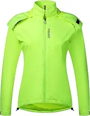 [Generic] Women's Lightweight Jacket Running Jacket Hiking Jacket High Visibili Breathable Windproof Coat Green XL