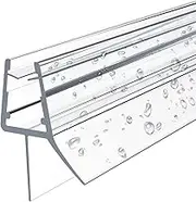 EMKE Replacement Water Deflector Shower Seal Splash Guard Shower Cubicle Bathroom 4-6 mm Glass 600 mm
