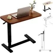 Foldable over Bed Table, Adjustable Overbed Bedside Table,Portable Desk,Mobile S