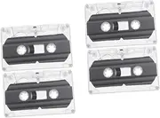 MERRYHAPY 4 Pcs Blank Cassette Tapes Low Noise Cassette Tape for Music Recording Audio