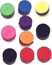 10Rolls Tennis Overgrip Tape for Enhanced Grip Badminton Tennis Rackets Durable Sweat Absorbent for Racket Sports and