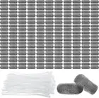 200 Pack Washing Machine Lint Traps for Washing Machine Hose Stainless Steel Lin