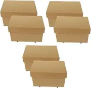 6 Pcs Storage Box Magazine File Holder Decor File Folder Document Case File Case Sundries Storage Holder Storage Containers with Lids Storage Bins Banker DVD Paper Office